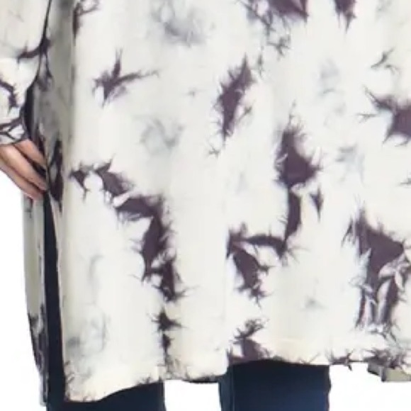 Sweet Romeo Tie Dye Jersey Open Drape Cardigan NWT - Picture 4 of 15